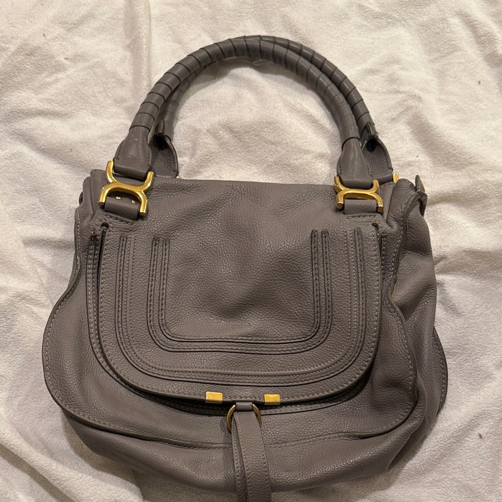 Chloe Gray Leather Handbag